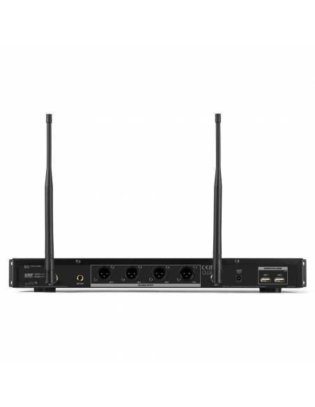 POWER DYNAMIC  PD524B Juego de micrófono inalámbrico UHF con 4 micrófonos de petaca - 4