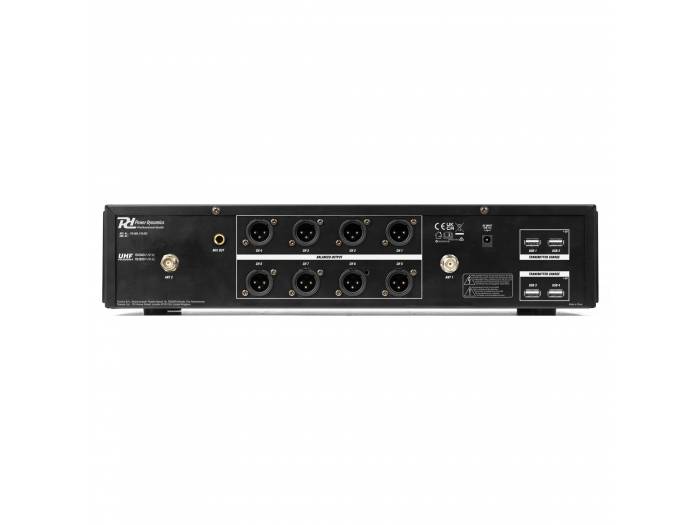 Power Dynamics  PD528B Juego de micrófono inalámbrico UHF con 8 micrófonos de petaca - 6