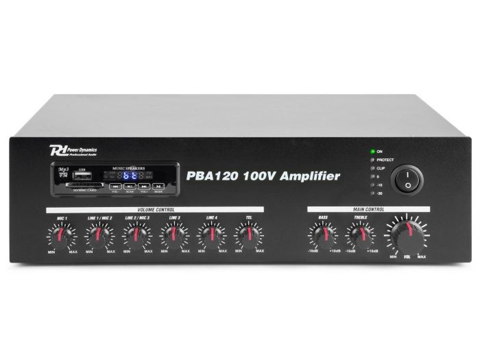 Power Dynamics PBA120 Amplificador linea 100V 120W 952096 - 2