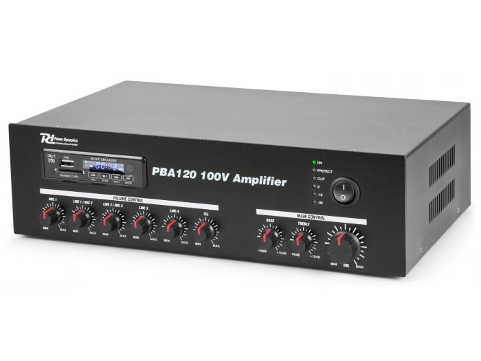 Power Dynamics PBA120 Amplificador linea 100V 120W 952096 - 4