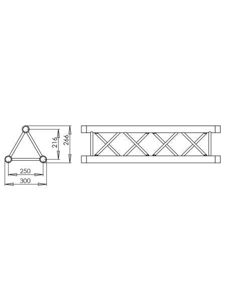 FANTEK FK30T Truss triangular 3 metros