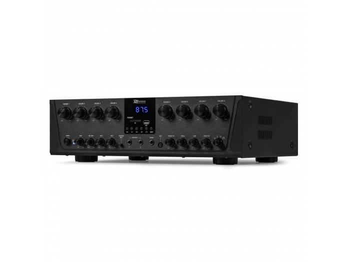 Power Dynamic PV280BT Amplificador de audio de 8 zonas 800W