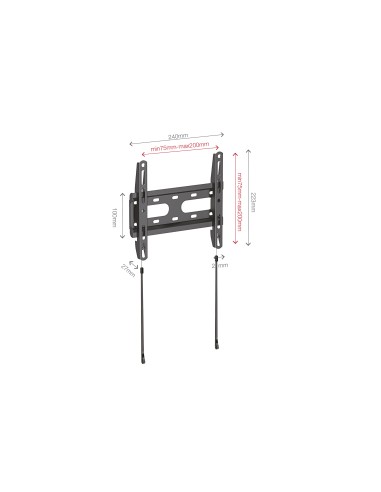 FONESTAR  FIX-022BA Soporte TV fijo de pared