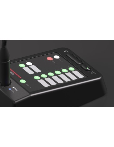 FONESTAR  ZONEMIC-6 Micrófono de zonas con mensajes grabados para sistema ZONE-6