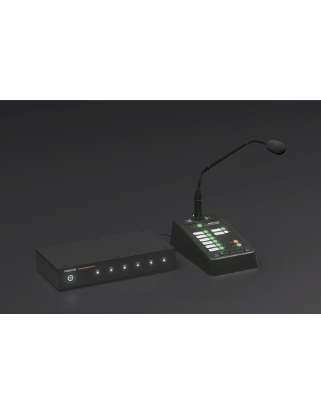 FONESTAR  ZONEMIC-6 Micrófono de zonas con mensajes grabados para sistema ZONE-6