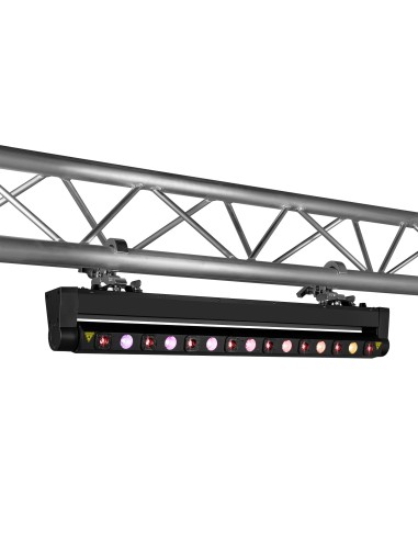 BeamZ Barra móvil Hyaden con 7 LED y 8 rayos láser