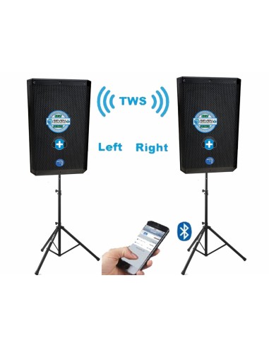 SEVEN SV12APRO-TWS-ASP - Pareja de Altavoces 12 pulgadas 2000w TWS - Medium