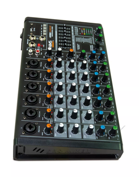 AMS JUMBO 8 DSP BT Mezclador de audio. 4 canales mono + 1 estéreo