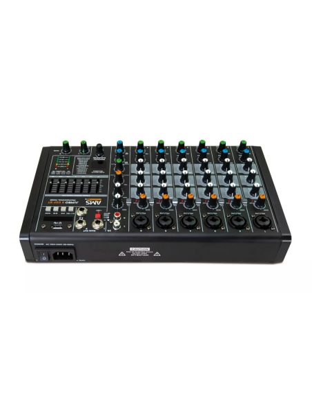 AMS JUMBO 8 DSP BT Mezclador de audio. 4 canales mono + 1 estéreo