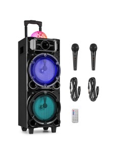 Fenton Estación Karaoke LIVE290 con Show de Luces 2x 8”