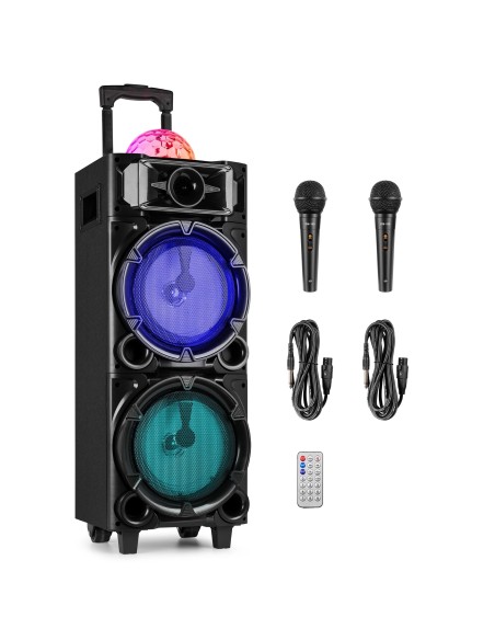 Fenton Estación Karaoke LIVE290 con Show de Luces 2x 8”
