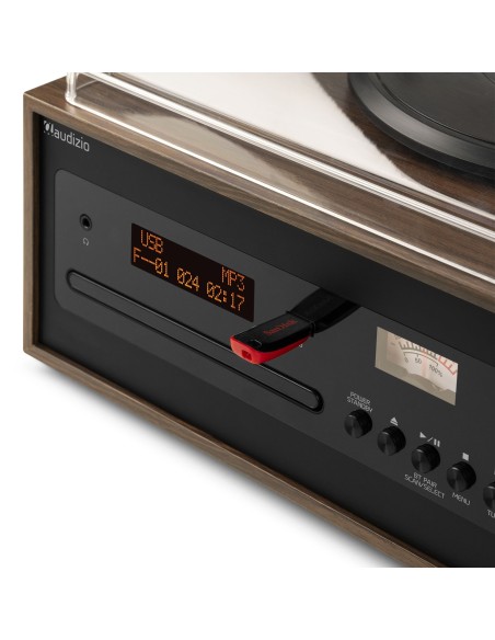 AUDIZIO Tocadiscos Boston con altavoces