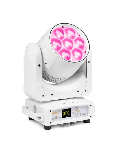 BEAMZ PRO   IGNITE740WH LED Cabeza móvil Wash con Zoom