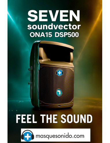 Altavoz autoamplificado 15" con DSP y Bluetooth TWS – Seven Soundvector ONA15/DSP500