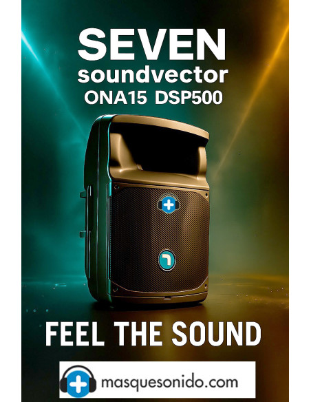 Altavoz autoamplificado 15" con DSP y Bluetooth TWS – Seven Soundvector ONA15/DSP500