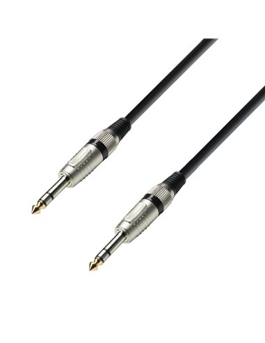 Adam Hall Cables 3 STAR BVV 0150 - Cable de Audio de Jack 6,3 mm estéreo a Jack 6,3 mm estéreo 1,5 m
