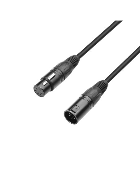 Adam Hall Cables 3 STAR DGH 0150 - Cable DMX de XLR 5 Pines macho a XLR 5 Pines hembra 1,5 m