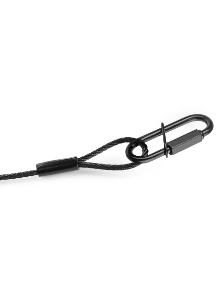 Beamz SAF75 Cable de seguridad 75cm x 3mm 30kg Negra