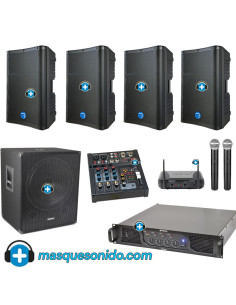 Pack Sonido Karaoke y Eventos 1600W: 2