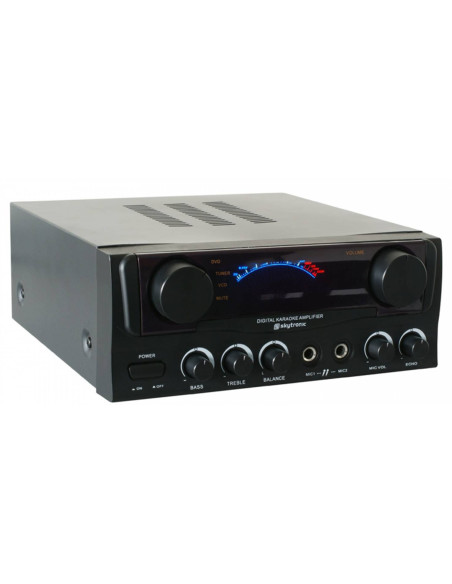 SKYTEC Amplificador Karaoke con Display Negro 103202
