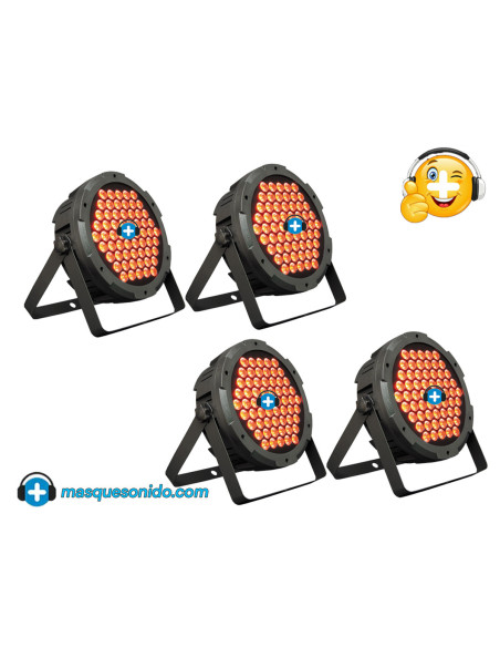 Pack 4 Focos LED RGB Económicos