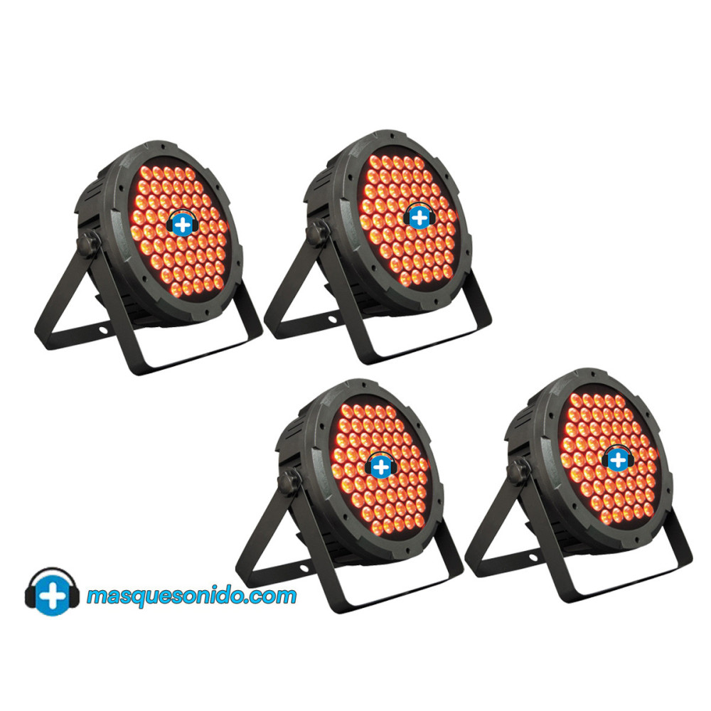 Pack 4 Focos LED RGB Económicos