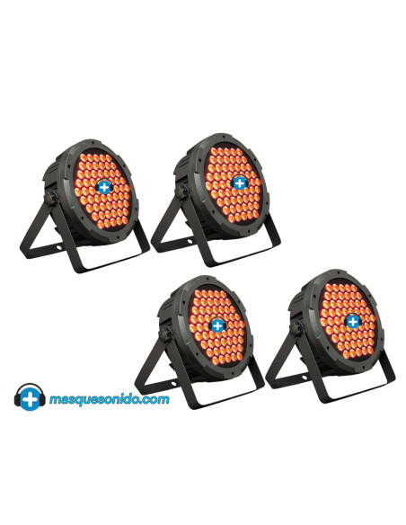 Pack 4 Focos LED RGB Económicos