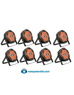 Pack Rental Pro: 8x SuperParLED Eco 85 + Cableado
