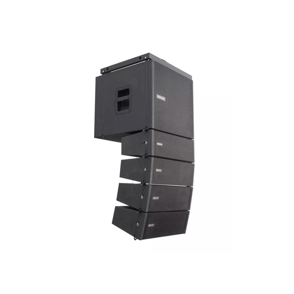 Masquesonido|Mark SET MAP 1500 Sistema Line Array activo. Subwoofer 15'' activo + 4 satélites pasivosMarkLine-array