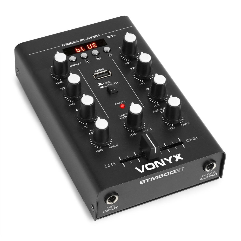 Pack Fiesta DJ Starter Kit PRO -  Equipo Modular 800W Max + Mesa Mezclas Bluetooth + Set Iluminación Full-Party