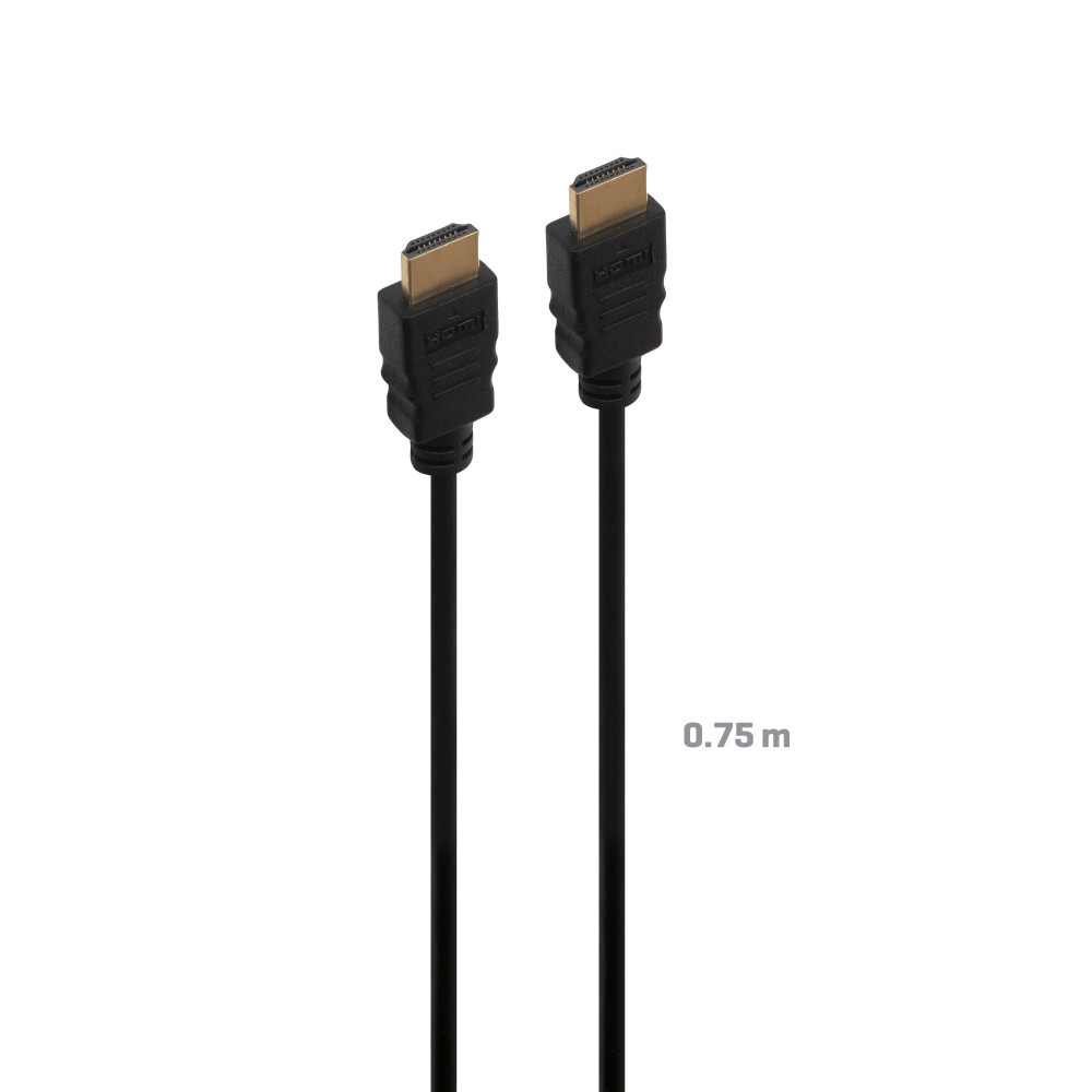 FONESTAR 7904K-0-75 Cable HDMI 2.0. UHD 4K@60Hz. 18 Gbps. Cu. 30 AWG. 0'75 m.