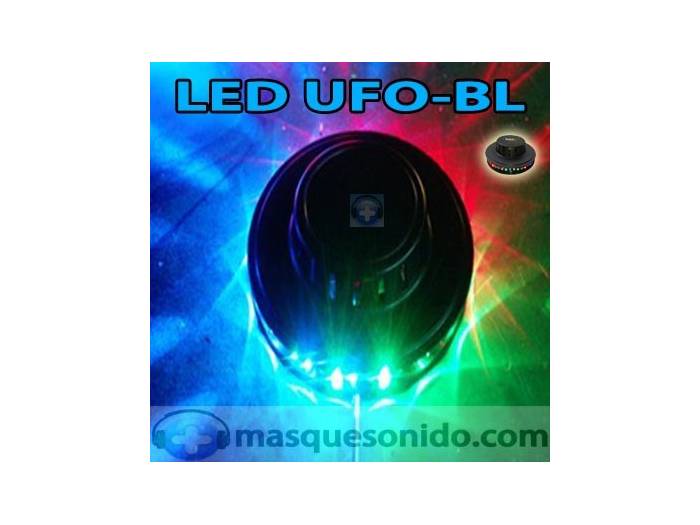 Ibiza Light LED UFO BL Negro 48 LEDs RGB 10mm - 7