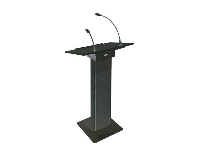 BST- ACM73- Atril amplificado Negro- luz micro + 2 mic UHF de mano - 1