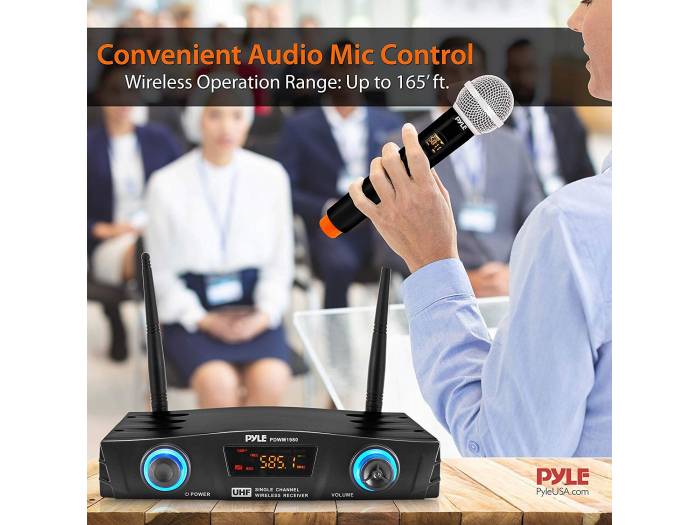 Pyle PDWM1980 - Microfono inalambrico de mano UHF de Pyle - 1