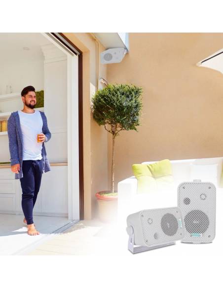 PYLE PRO PDWR30W PAREJA ALTAVOCES PASIVOS 4' EXTERIOR BLANCOS 4 OHM - 5
