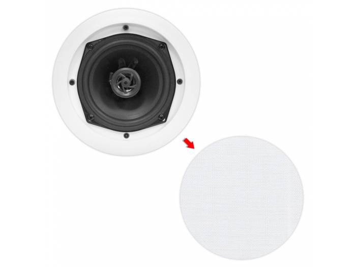 PYLE PDIC51RD - Pareja de altavoces de techo de 5.25 pulgadas - 3