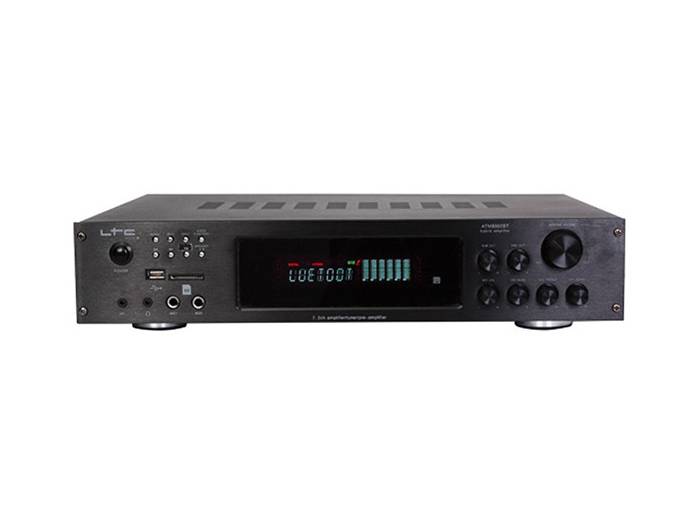 Amplificador LTC ATM8000BT Amplificador 7.1 Bluetooth, USB/SD Karaoke